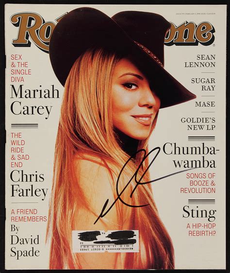 Lot Detail Mariah Carey Signed Rolling Stone Magazine