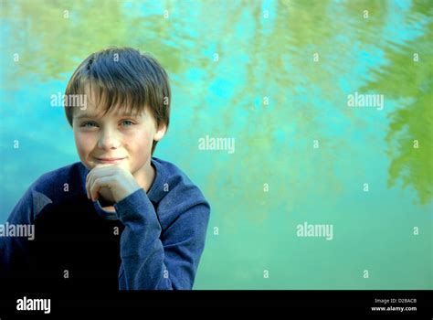 10 Year Old Boy Massachusetts Stock Photo Alamy
