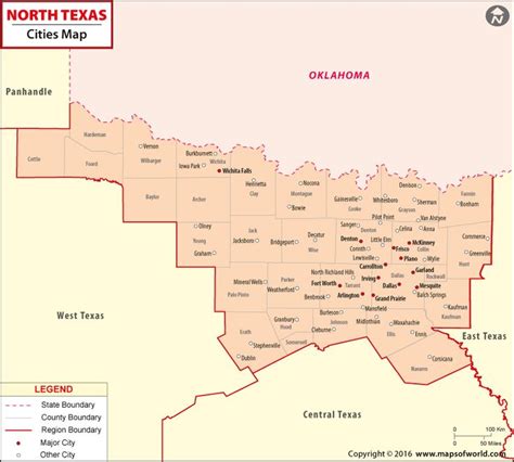North Texas Cities Map Cities In North Texas Texas Map With Cities