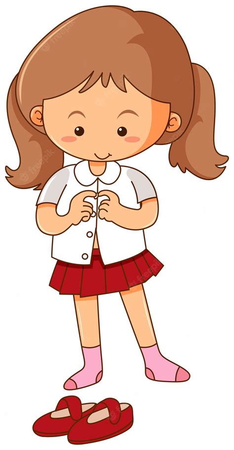 Free Clipart Child Getting Dressed Picture