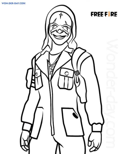 Dibujos de Free Fire Para Colorear | WONDER DAY — Dibujos para colorear