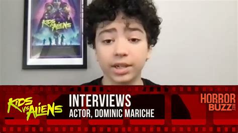 Dominic Mariche Interview Kids Vs Aliens 2022 Youtube