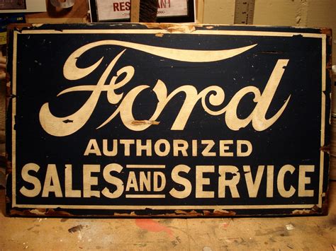 Ford Sign Vintage Hand Painted Sign