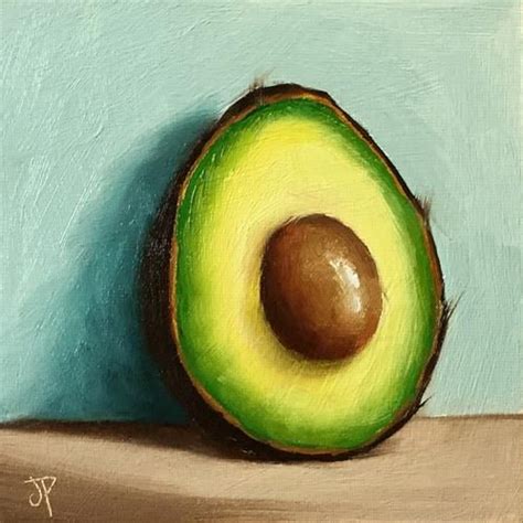 Daily Paintworks Original Fine Art Jane Palmer Avocado Art Art