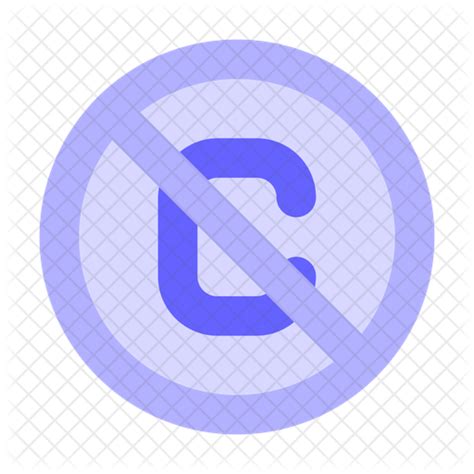 No Copyright Icon Download In Flat Style