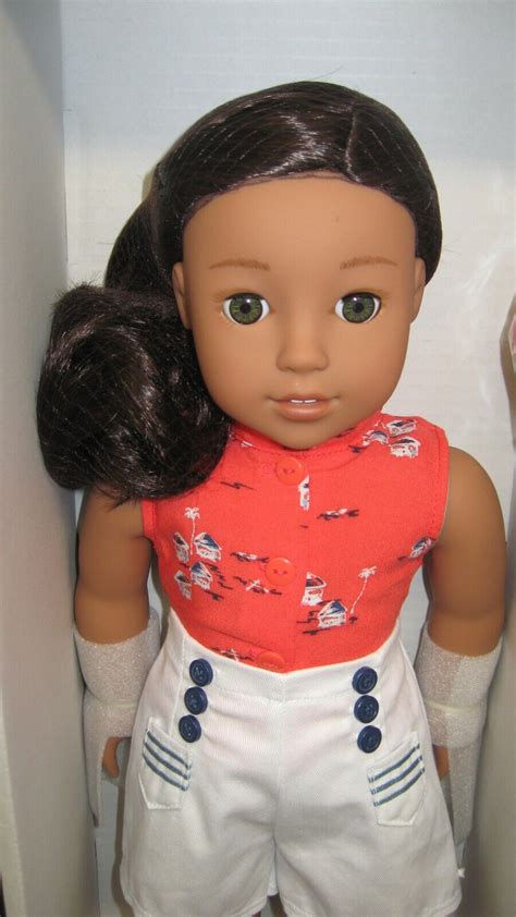 american girl nanea 18 doll and accessories book beforever~hawaii doll~nib ebay