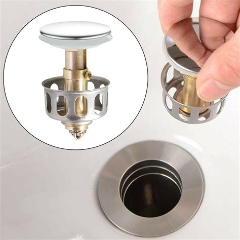 4 Pcs Universal Wash Basin Core Bounce Drain Filter Pop Up Bathroom