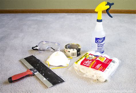 You remove all the ceiling panels. Project Bye-Bye Popcorn: DIY Popcorn Ceiling Removal ...
