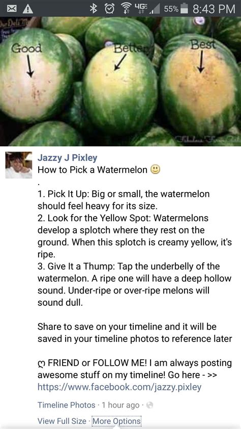 Picking A Ripe Watermelon Food Hacks Cooking Tips Watermelon