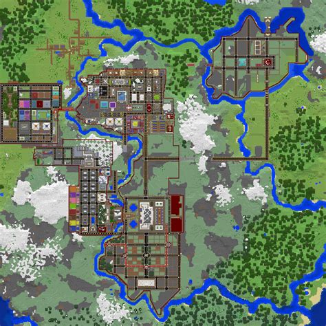 My Mcpe World Map 5 Maps X 5 Maps Currently With 7 Citiescounties