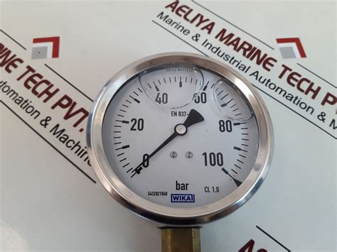 Wika En837 1 Pressure Gauge 0 100 Bar Aeliya Marine