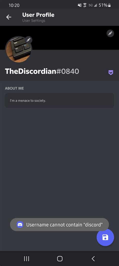 Apparently Discord No Longer Allows You To Edit Your Profile If Your