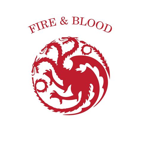 Game Of Thrones Targaryen House Words And Sigil Embroidery Files Etsy