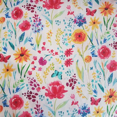Floral Fabric By The Yard Spring Fabric Michael Miller Etsy Canada