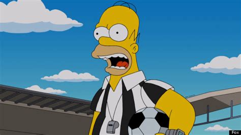Homer Referees 2014 World Cup Final In The Simpsons Pictures