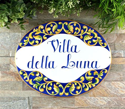 Talavera Ceramic House Plaque Custom House Signs For Villa Spanish