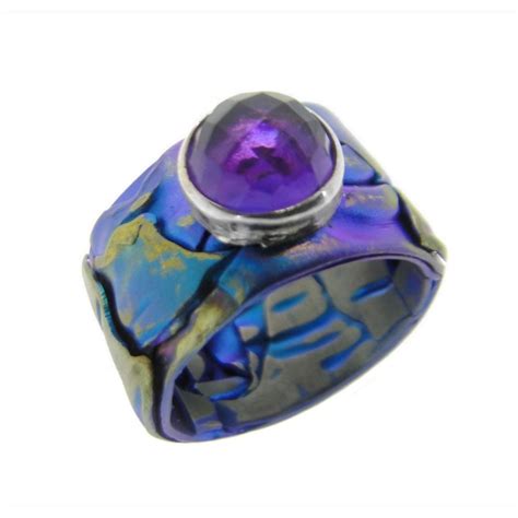 It is almost always found in igneous rocks. Designer Giampouras - Anodized Titanium Band Ring ...