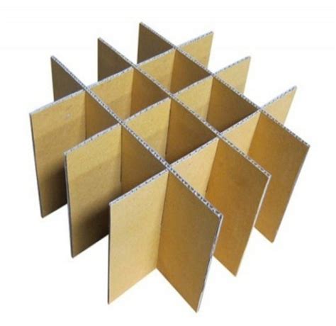 Brown Square 3 Ply Paper Corrugated Partition Sizelxwxhinches 8x8