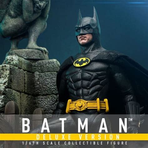 dc comics batman deluxe version batman 1989 movie masterpiece 1 6 action figure by hot toys