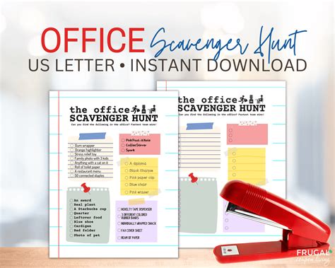 Epic Office Scavenger Hunt List - A Fun Office Party Game at Work!