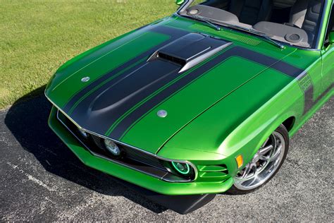 Metallic Green 1970 Ford Mustang With Coyote V8 Is Restomod Perfection