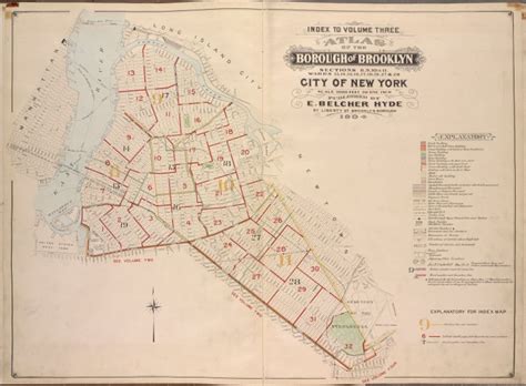 Index To Volume Three Atlas Of The Borough Of Brooklyn Sections 8 9