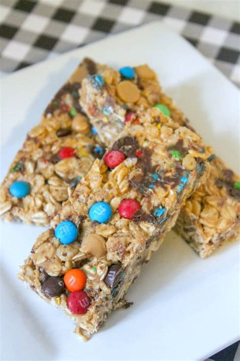 No bake granola bars are soft and chewy every time. No Bake Granola Bars - Mess for Less