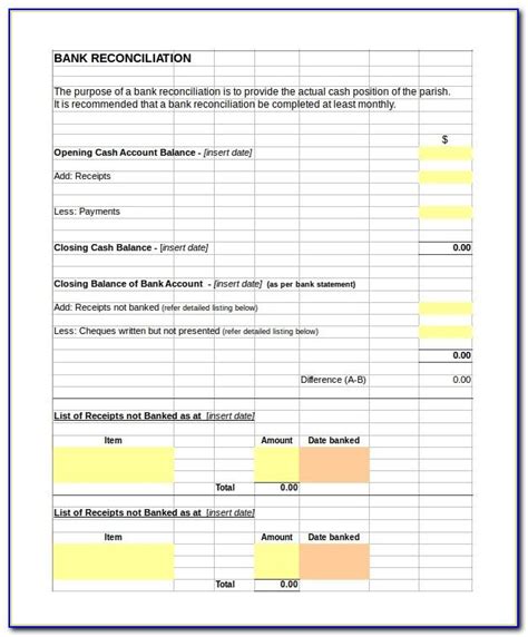 The uber lyft goals reconciliation excel spreadsheet. Cam Reconciliation Templates For Excel - Form : Resume ...