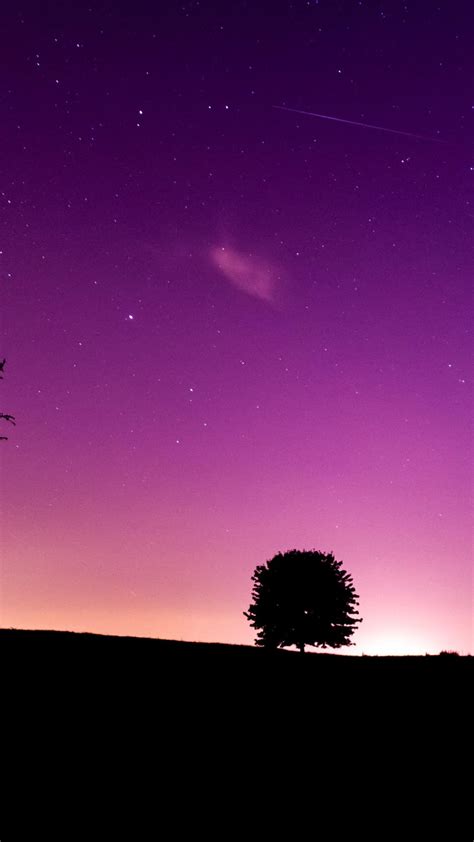 🥇 Purple Night Sky Wallpaper 42494