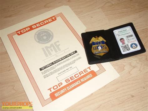 Mission Impossible Cia Imf Credentials And Badge Replica Movie Prop