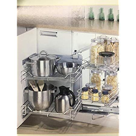 See more ideas about kitchen remodel, diy kitchen, kitchen design. KuKoo 3 x Kitchen Pull Out Soft Close Baskets, 430mm Wide Cabinet, Slide Out Wire Storage ...