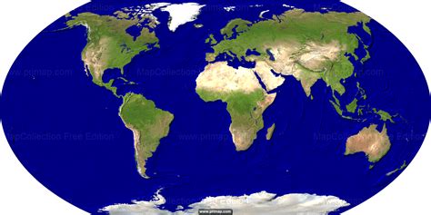 World Map Satellite Image Oppidan Library