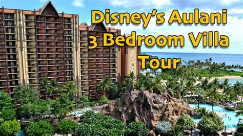 Disneys Aulani 3 Bedroom Villa Tour Youtube