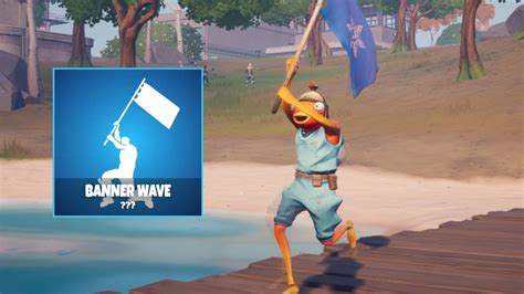 Fortnite New Banner Wave Gameplay Chapter 2 Unreleased Emote
