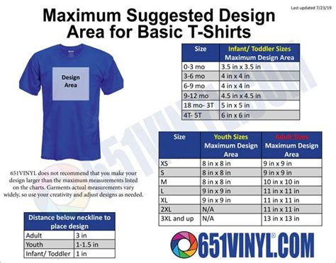 Download T-Shirt Design Placement Document for HTV | Shirt designs ...