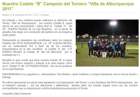 Futbol Cadete Badajoz Torneo Cadete Alburquerque