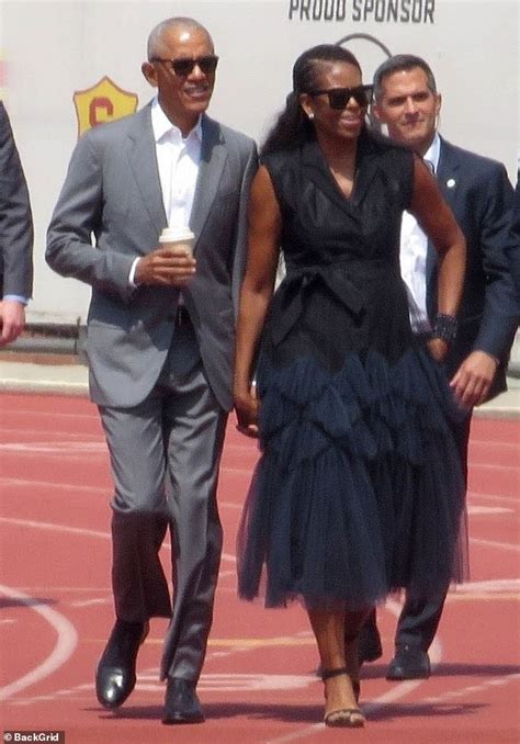 Barack And Michelle Obama Watch Daughter Sasha Graduate From Usc