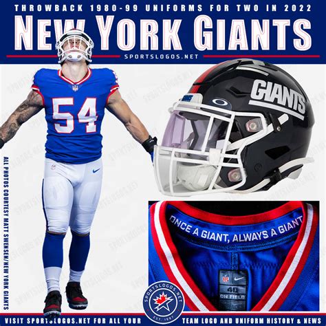 New York Giants Bring Back Classic Blue Helmets Uniforms For Two In