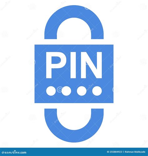 Password Secret Icon Pin Code Lock Vector Illustration Stock Vector