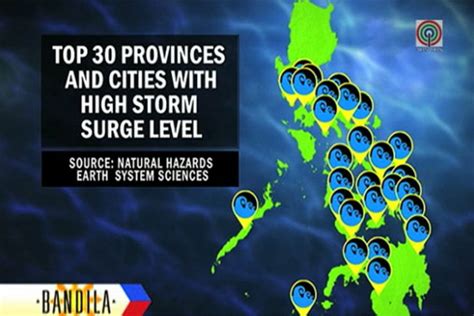 30 Areas Threatened By Storm Surges Abs Cbn News