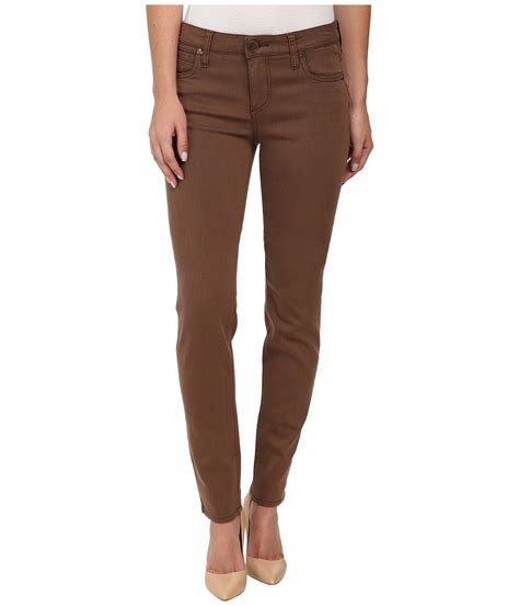 Lyst Kut From The Kloth Diana Skinny Jeans In Dark Brown In Brown