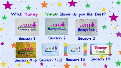 Which Barney And Friends Shows Do You Like Best By Brandontu1998 On