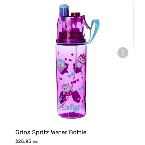 Smiggle Spritz Water Bottle Shopee Malaysia