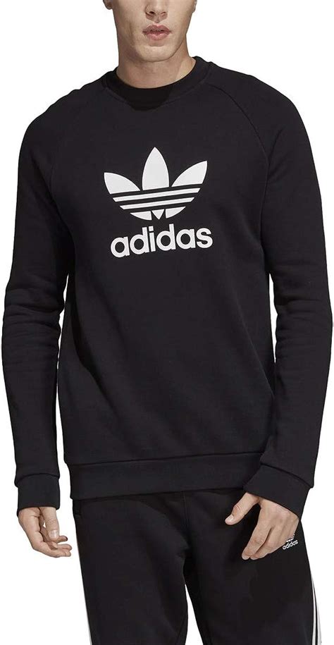 Adidas Originals Mens Trefoil Crew Sweatshirt At Amazon Mens Clothing