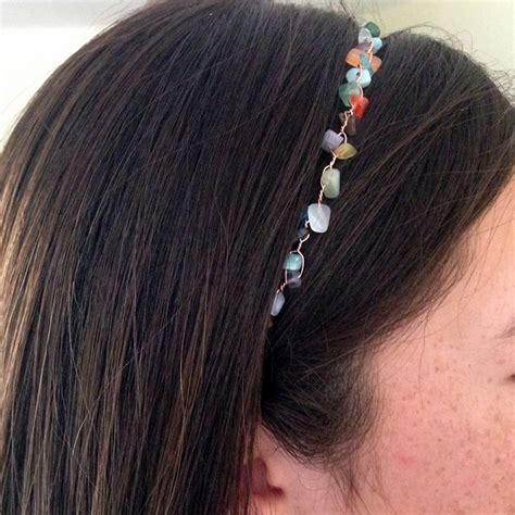 Diy Easy Wire And Bead Chip Headband Free Tutorial Bead Hair