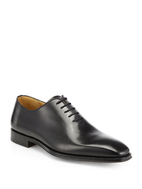 Saks Fifth Avenue Men Collection Balmor Leather Laceup Oxfords In Black