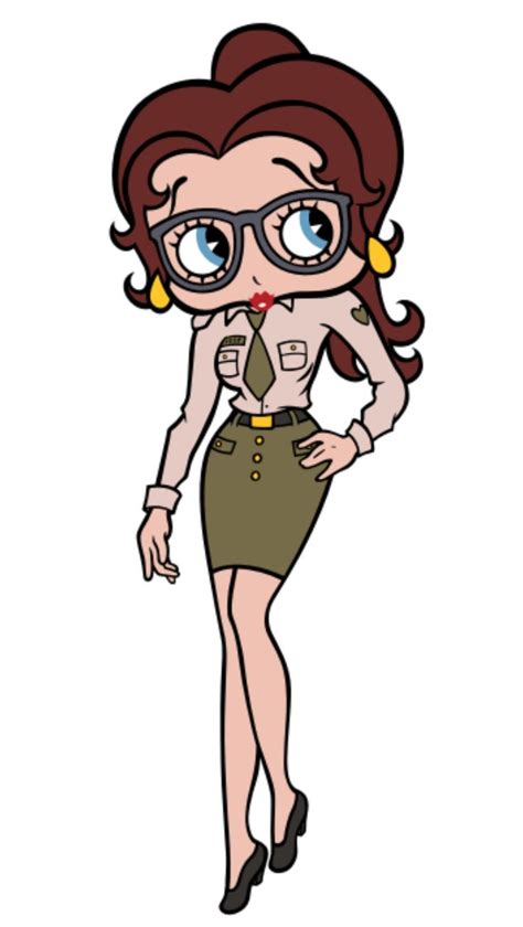 Betty Boop In Glasses And Uniform Betty Boop Cartoon Betty Boop Pictures Betty Boop Doll