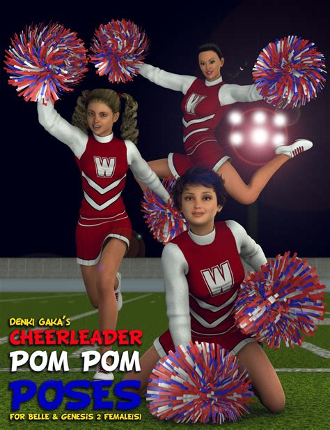 Cheerleader Pom Pom Poses Daz 3d