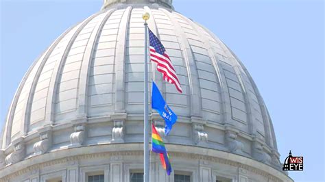 Rainbow Pride Flag Raising At State Capitol Wisconsineye