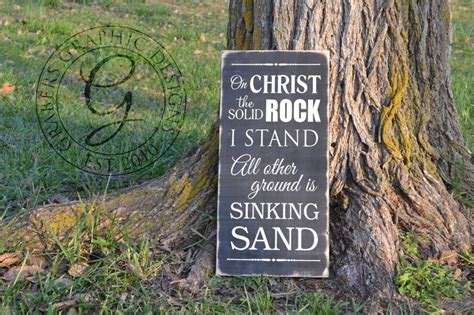 On Christ The Solid Rock I Stand Hymn Bible By Grabersgraphics